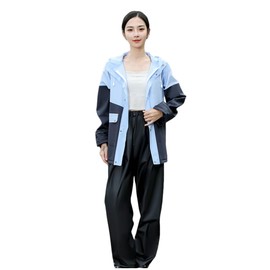 JYZ Raincoat, Top and Bottom Rain Gear, Separate Rain Suit, Men's, Women's, Kappa, Motorcycle, Rainwear, Workman, Raincoat, Large Brim, Waterproof, Breathable, Breathable, High Visibility, Rain