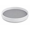 Lazy Susan Organizer, 360° Rotating Non-Slip Turntable with Raised Edge,