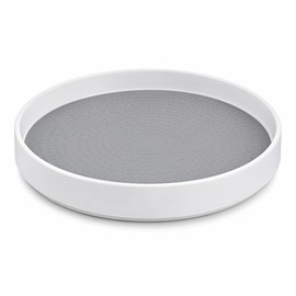 Lazy Susan Organizer, 360° Rotating Non-Slip Turntable with Raised Edge, Round Spice Rack Organizer for Kitchen Cabinet, Pantry, Bathroom, Vanity & Countertop Storage  Copy title