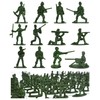 clowin 100pcs Soldier Figure Soldier Army Army Toy Green Army