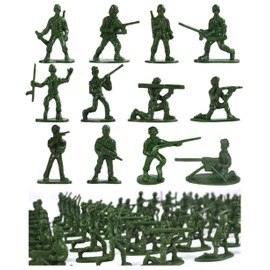 clowin 100pcs Soldier Figure Soldier Army Army Toy Green Army Men Diorama People Miniature