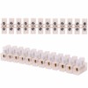 12 Way Electrical Terminal Blocks Connector Strip 15 Amp Terminal