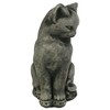 Siamese Concrete Cat Statue Kitty Cement Sculpture Cat Figure for