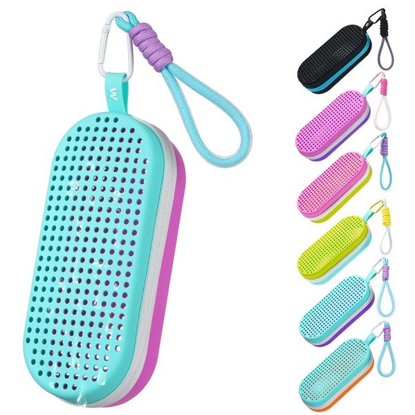 MSNATURALLY Swim Goggle Case For Swimming Goggles, Silicone Protective Cases