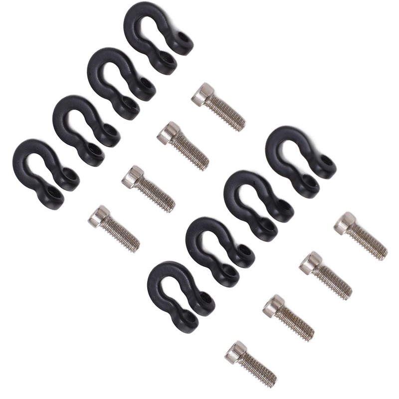 8pcs Metal Front Rear Bumper Trailer Hook for 1/24 RC