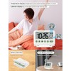 MeesMeek Digital Travel Alarm Clock - 3.54 inch LCD Display,