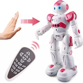 Unbranded Smart RC Robot with Programable Dancing Walking Remote Control Pink