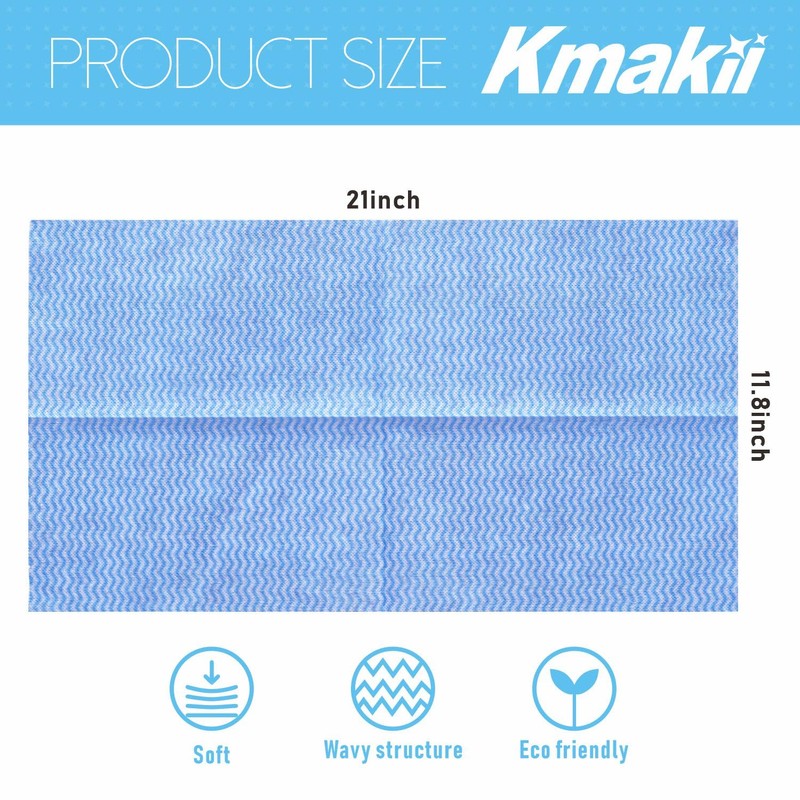 KMAKII Handi Wipe Reusable Cloths - Multi-Purpose Disposable Dish Cloths