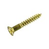 Parts House HP1059 Wood Screw, Countersunk Head Brass, Thickness 0.16
