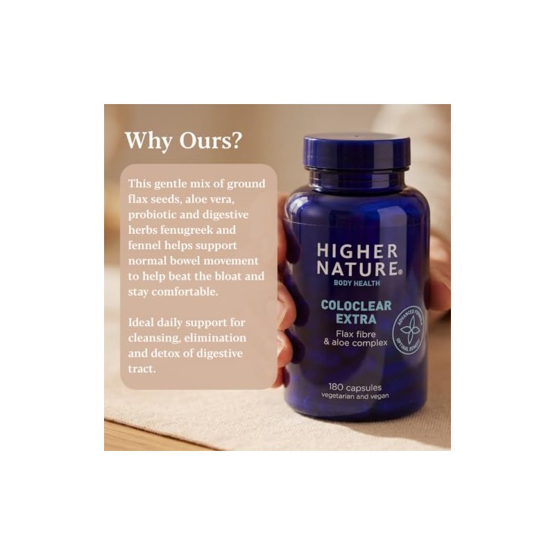 Higher Nature ColoClear Extra - Flax Fibre & Aloe Complex