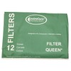 Cone, Filter Queen 12pk W/2 Disc Filters Paper Bag