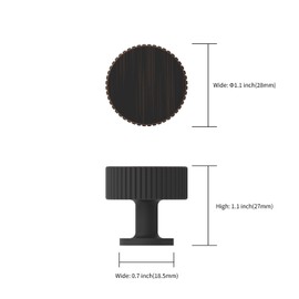 Asidrama 10 Pack Oil Rubbed Bronze Kitchen Cabinet Knobs Dresser Knobs Drawer Knobs Cabinet Hardware Zinc Knobs for Dresser Drawers