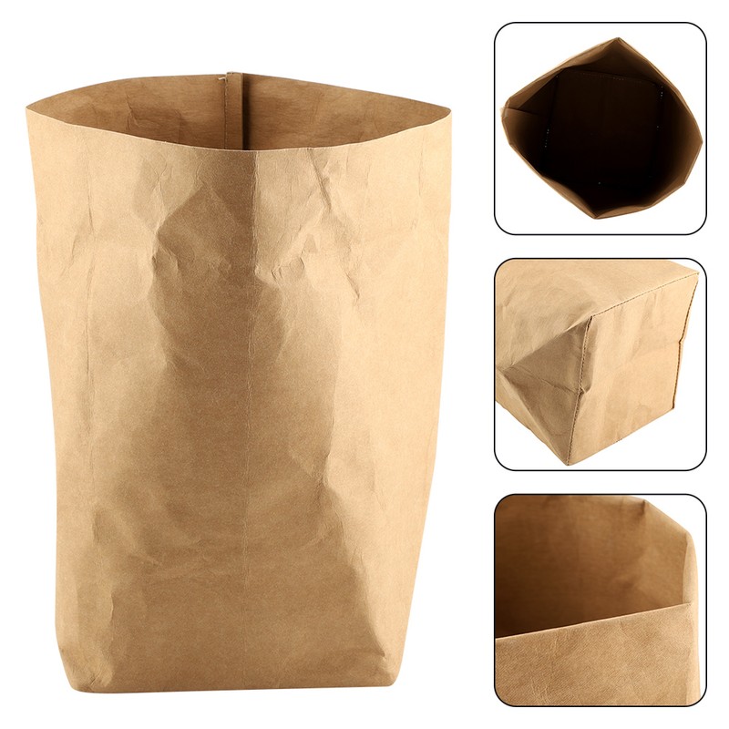 Kraft Paper Bag Flower Plant Pot Cover Container Multi functional