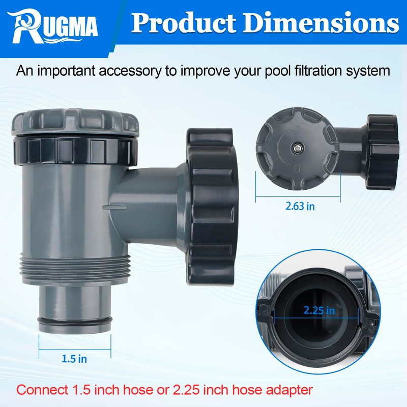 Plunger Valve for Intex Pools, Plunger Valve Connection Pool Pump