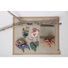 Creative Co-Op Hand-Painted Paper Mache Bird Ornament, Multicolor
