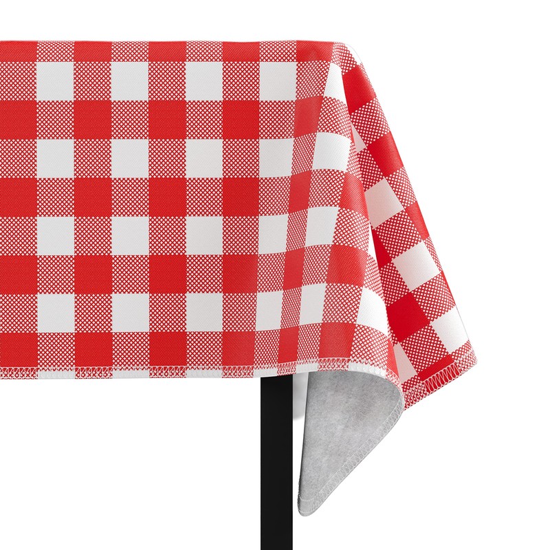 Flannel Backed Vinyl Tablecloths, Solid Color Premium Quality Waterproof Table