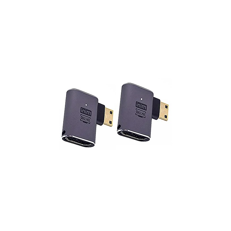 Kework 2 Pack 8K UHD Mini HDMI Adapter, 48Gbps 3D
