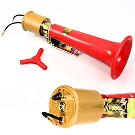 Unbekannt LKW Truck Signalhorn Luftdruck Nebel Horn Hupe Türkenhorn E-Ventil 24V Fanfare