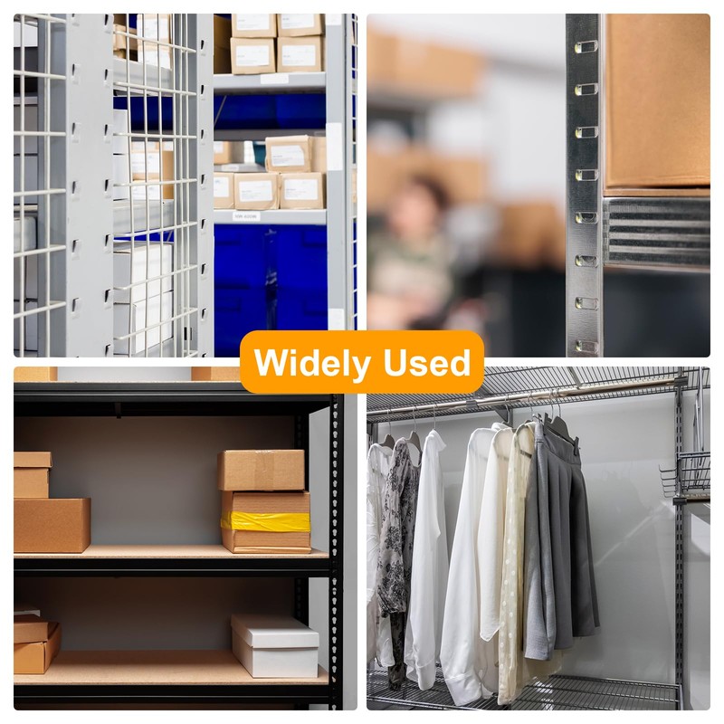 sourcing map 10pcs Cabinet Shelf Clips Metal Adjustable Shelf Bracket