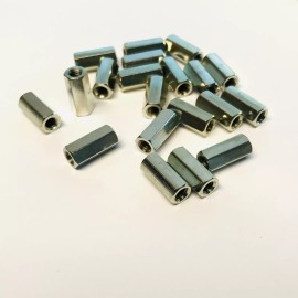 RAF Electronic Hardware (PKG of 20) Standoff, 1/4" Hex, F-F, 8-32, 9/16" L, Steel, Clear Chromate, RAF