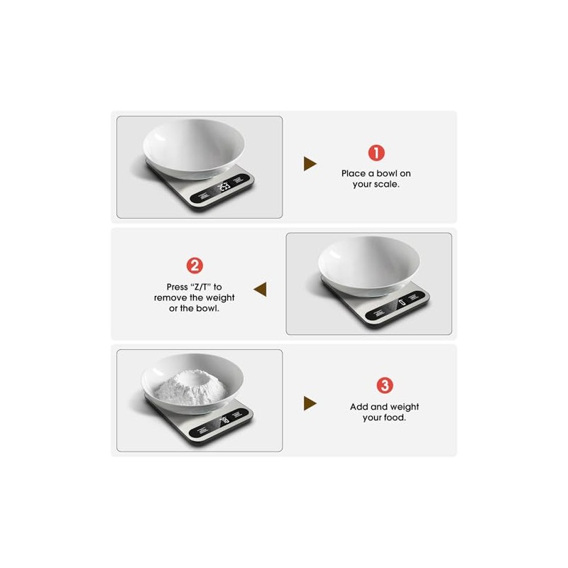 Mik-Nana Food Scale, 22lb Digital Kitchen Scale with 6 Units