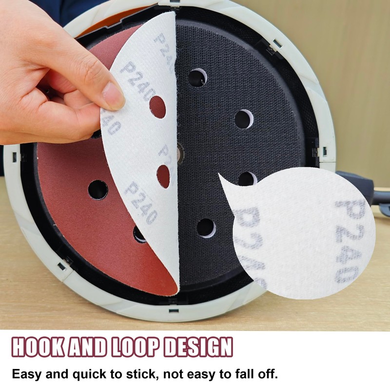 MAXXT Sandpaper 180mm - 40 Pieces - Professional Sanding Discs