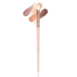 Natural Goat Hair Eyeshadow Brush, ENZO KEN Medium Smudge Eye Shadow Brush, Shader Eye Shadow Brush, Eye Smudge Brush, Single Natural Hair Makeup Brush, Single Eyeshadow Brush, Eye Brushes. Pink,E403M