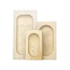 KAESE-SELBER.DE Set of 3 Square Maple Butter Moulds