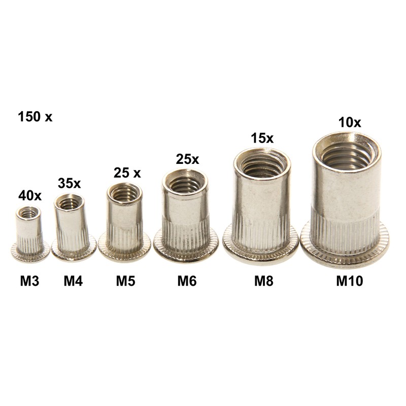 Rivet Nut Assortment Blind Rivet Nut Set Stainless Steel /