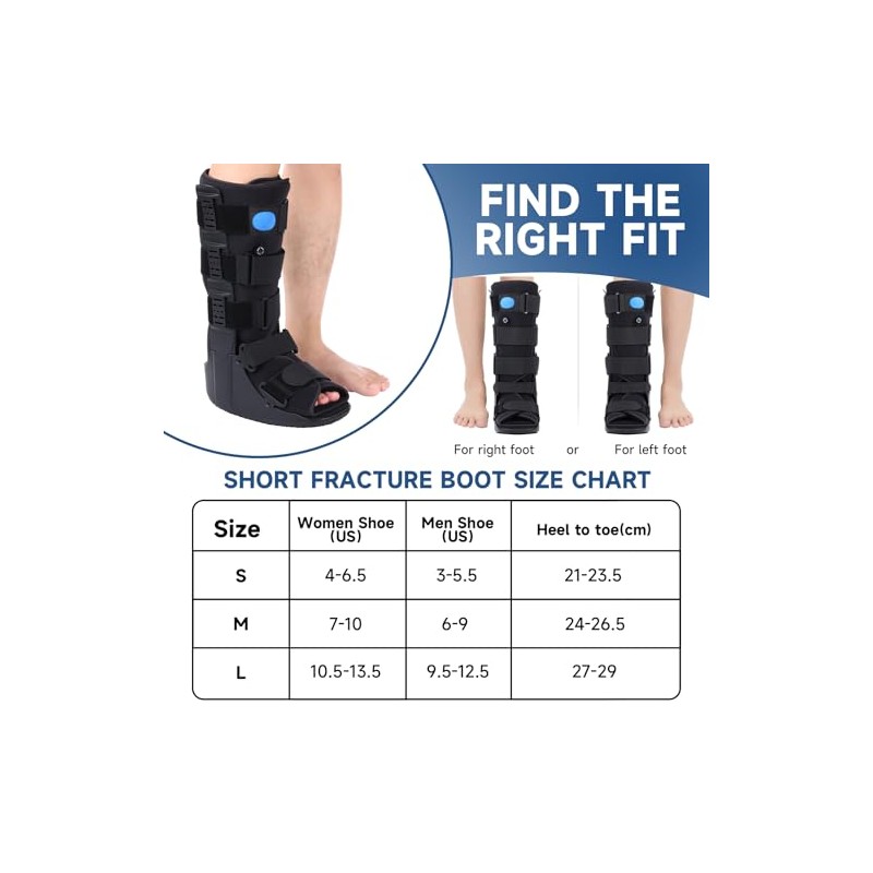 Tall Inflatable Walking Boot, Air Cam Walker Fracture Boot Orthopaedic
