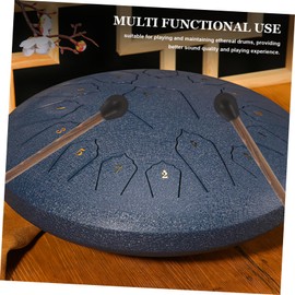 SUPVOX 2pcs Percussion Drum Mallets with Durable Heads Smooth Polished Handles Suitable for Tongue Drum Marimba Xylophone Black Shaped Design