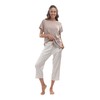 jijamas Incredibly Soft Pima Cotton Women's Pajamas Set, Capri -