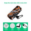 SEVENBABU Golf Towels for Golf Bags with Clip, Funny Microfiber