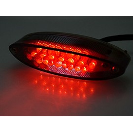 MotorToGo Smoke LED Brake Tail License Plate Integrated Light Compatible for 2001 Honda XR650R