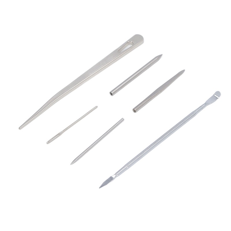 6PCS Paracord Stitching Set Stainless Steel Lacing Needles Smoothing Tool
