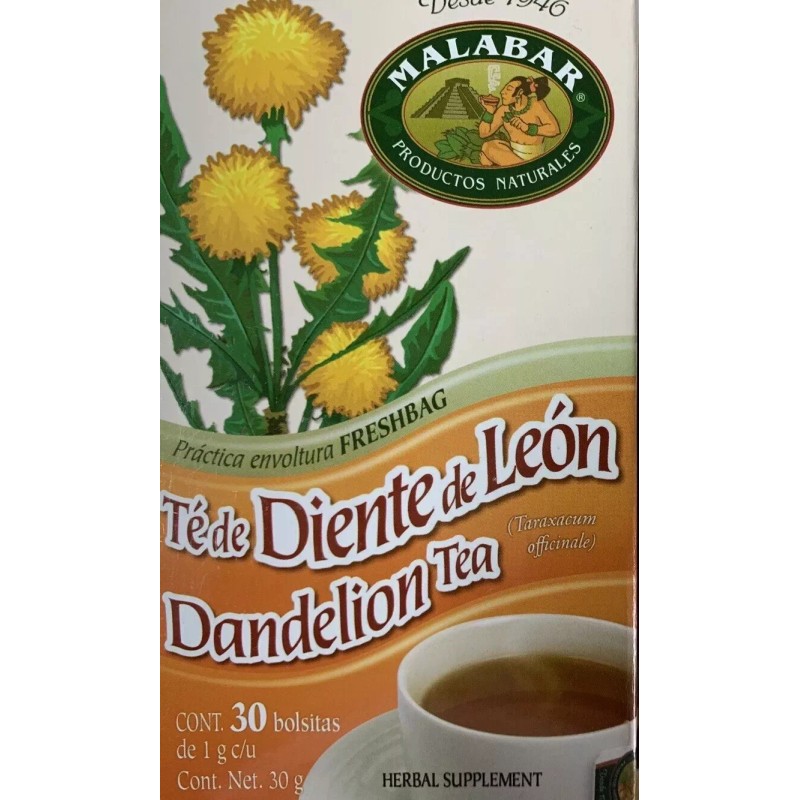 Malabar Te diente de leon 30 Tea Bags Dandelion Tea