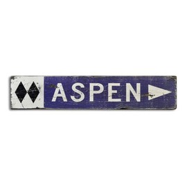 Custom Double Diamond Ski Trail Wooden Sign - 7.25" x 36"