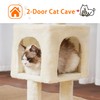 Heybly Cat Tree, 39.4 Inches Tower Condo with Scratching Post,