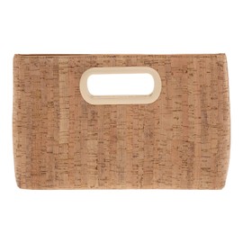 Cork Top Handle Clutch, Solid