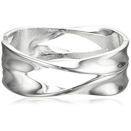 Robert Lee Morris Sculptural Cut-Out Hinged Bangle Bracelet
