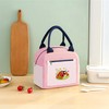 BJDAMAI Ladybugs Bento Bag, Thermal Insulated Cooler Lunch Bento Tote