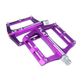 FrontStep Aluminium Anti-Slip Pedals Lightweight Bicycle Pedals For MTB / Mountain Bike Pedal / BMX Pedal With Cr-Mo Steel Spindle, purple