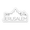 Squiddy Jerusalem Isreal Skyline - Vinyl Sticker Decal for Phone,