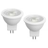 2Pcs MR11 Light Bulb High Brightness 3W 110V Faster Heat