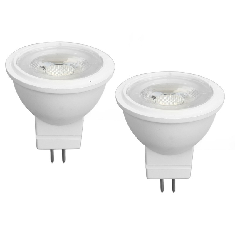 2Pcs MR11 Light Bulb High Brightness 3W 110V Faster Heat