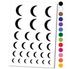 Moon Partial Temporary Tattoo Water Resistant Fake Body Art Set