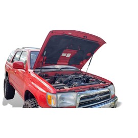 Spiker Engineering Ultimate Hood Lift System for 1996-2002 Toyota 4Runner – Effortless Hood Opening up to 8” Above Stock Height – Premium Quality Gloss Black USA-Made Components - Complete Kit