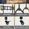 Marada Sim Racing Triple Monitor Stand with Wheels for 27-32