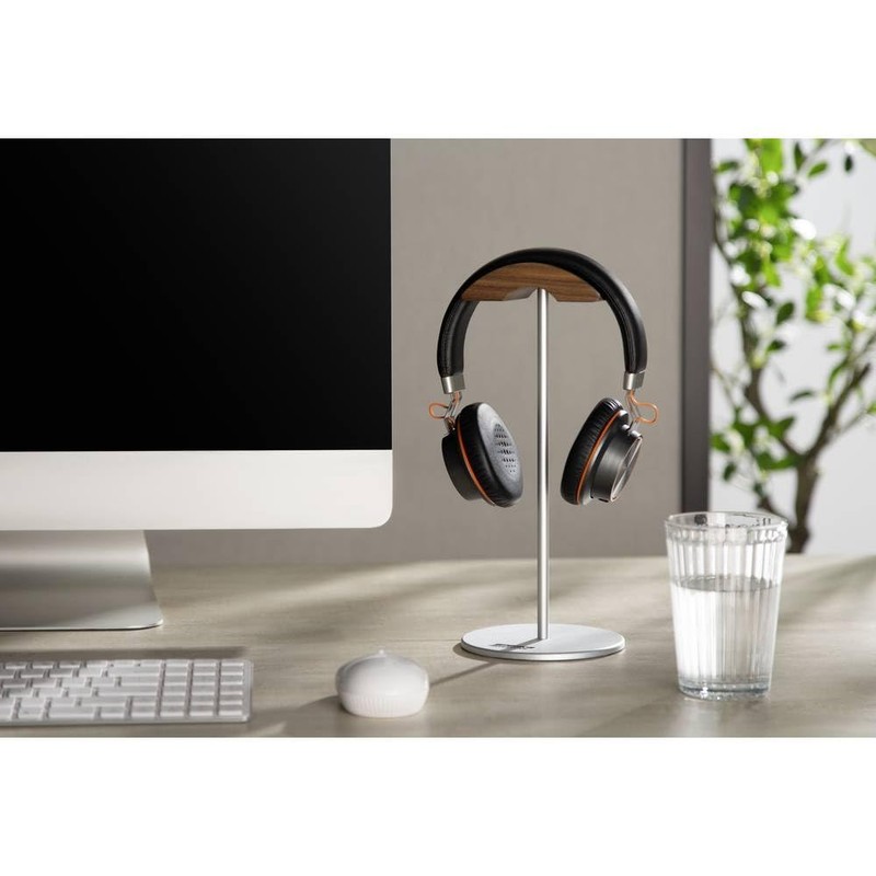Speaka Professional SP-HPS-350 headphone stand Silver,Walnut