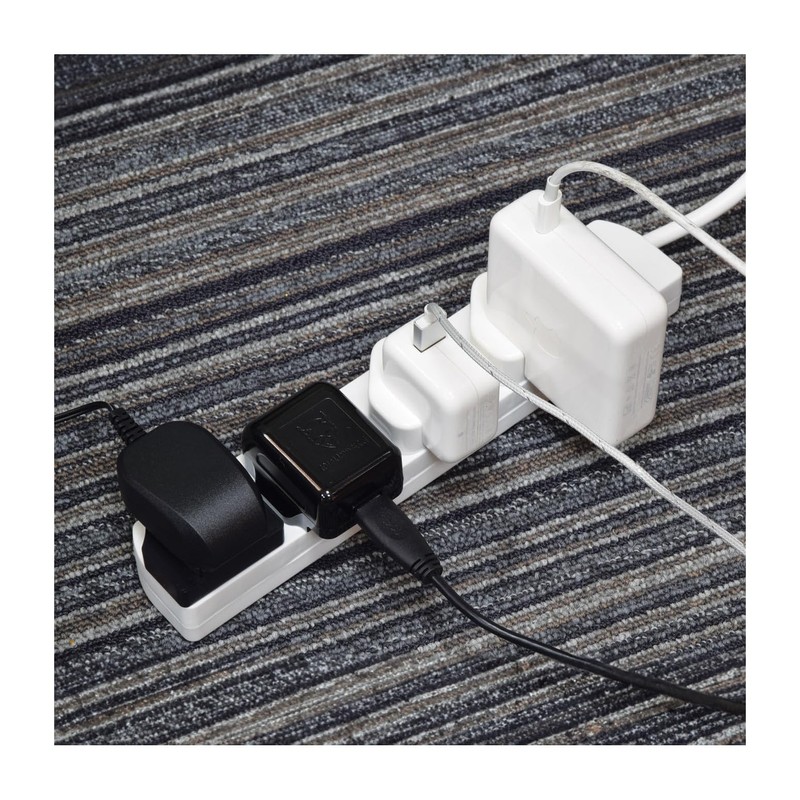 Mercury UK 4 Gang Extension Lead White 1.0m